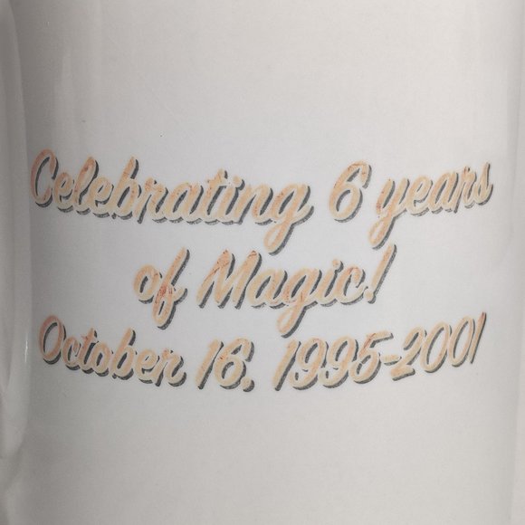 2001 Disney Studios Burbank Cast Member Disney Store Mug 6 Year Anniversary - Picture 9 of 10